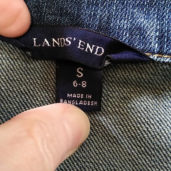 Lands End Denim Jacket Small - Picture 4 of 5